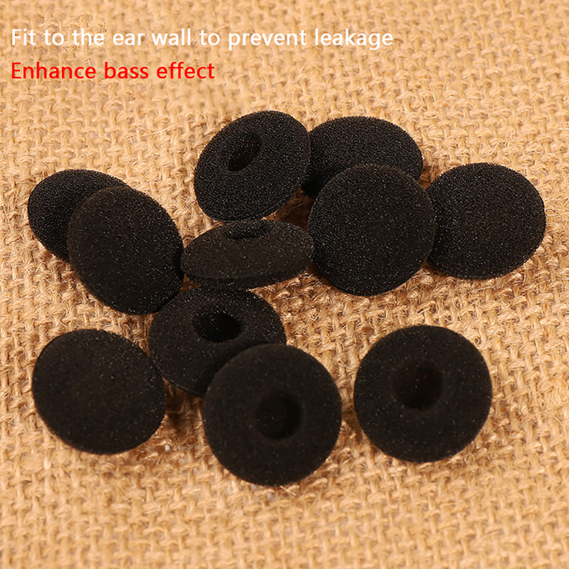 20 Stuks Oordopjes Covers Mp3 Mp4 Moblie Telefoon Ear Pads Voor Koptelefoon Foam 18Mm Spons Bluetooth Oortelefoon Vervanging