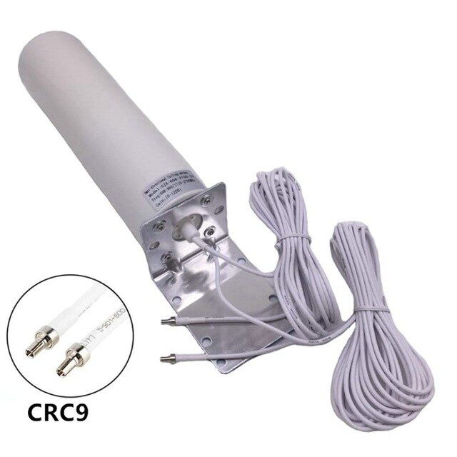 3G 4G 5G LTE Signal Booster Dual Band Sma Male Antenna Outdoor Fixed Bracket Wall Mount LTE Router Modem Aerial Signal Booster: CRC9 connector