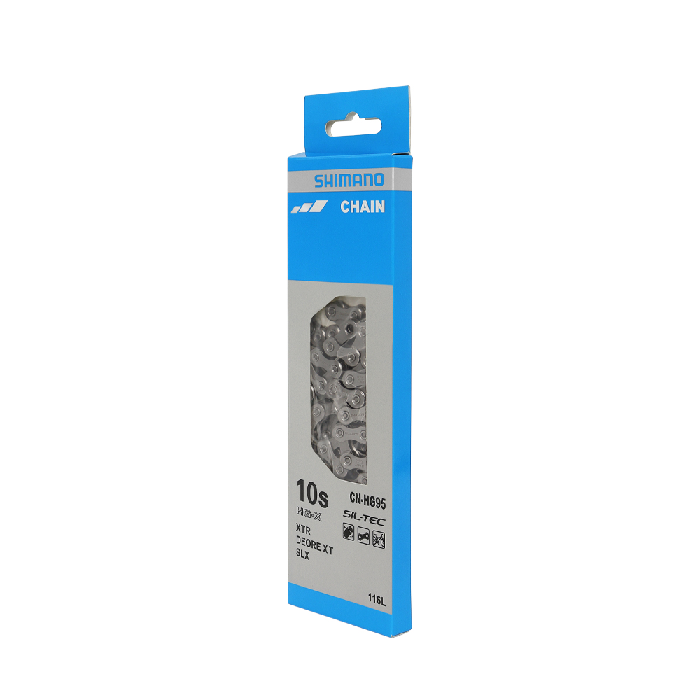 Cadena SHIMANO HG-X CN-HG95 cadena de bicicleta súper estrecha de 10 velocidades 116 eslabones con enlace rápido para piezas de ciclismo de bicicleta de carretera MTB