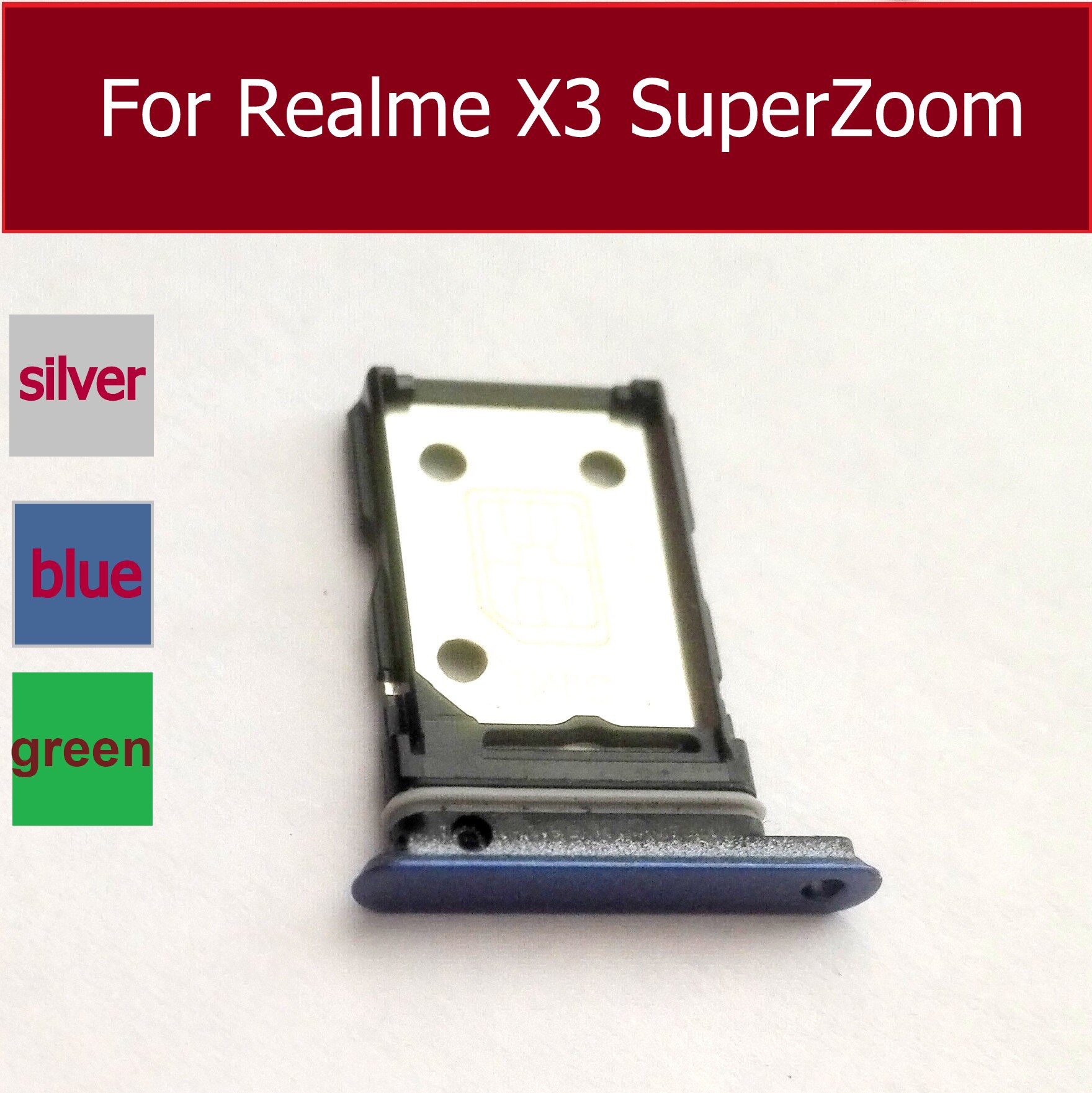 SIM Karte Tablett Für OPPO Realme X3 SuperZoom Sim Karte Slot Tablett Halfter Adapter Ersatz Teile