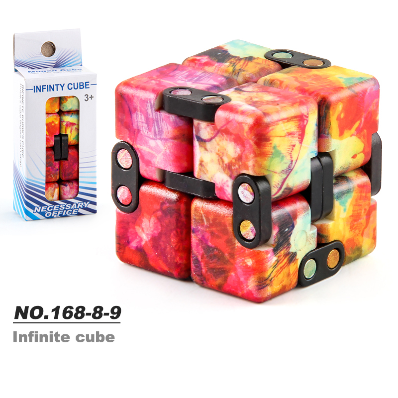 Autismus Anti Stress Relief Kreative Unendliche Magie Cube Büro Flip Cubic Puzzle Sensorischen Stress Relief Kühle Gadget Zappeln Spielzeug: NO.168-8-9