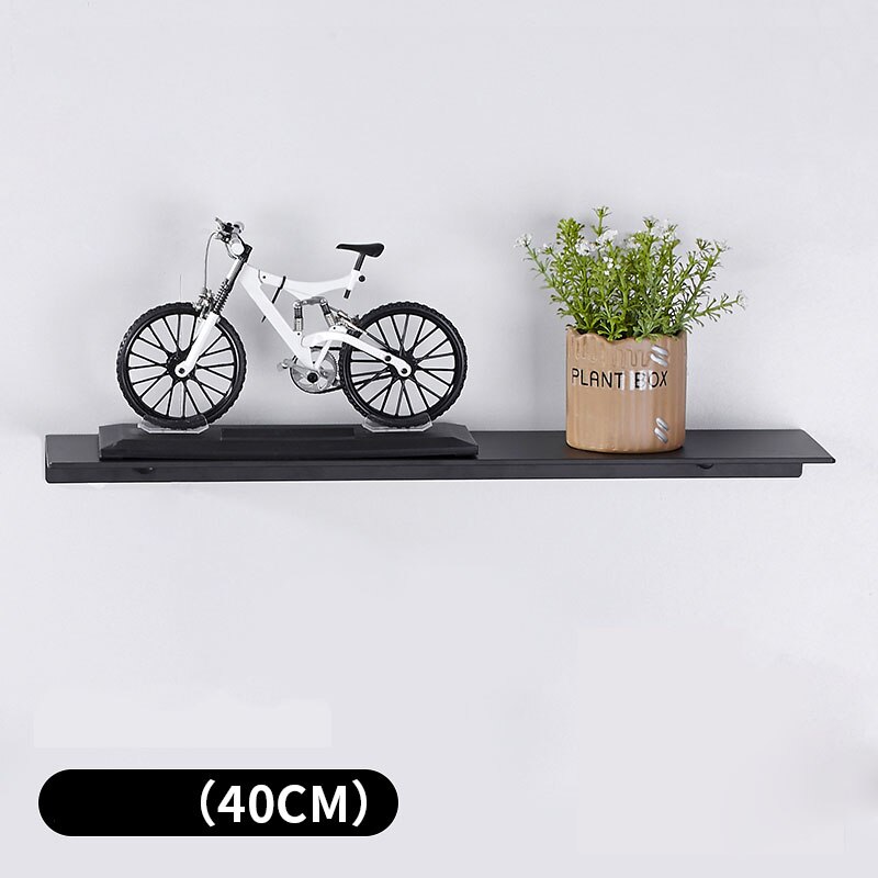 Zwarte ruimte aluminium badkamerplanken enkele laag plank shampoo plank keukenplank badkamerrek: 40cm zwarte