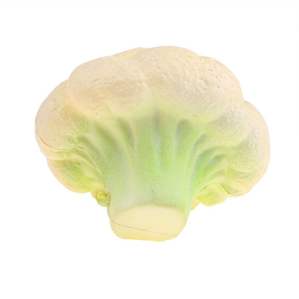 stress reliever Toy Broccoli Stress Reliever Scented Super Slow Rising Squeeze Keychain 11cm Super slow rising D301211: White