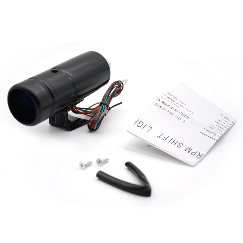 000 Rpm Rpm Shift Light Apparatuur Auto Zwart Waarschuwingslampje Lamp 1000-11