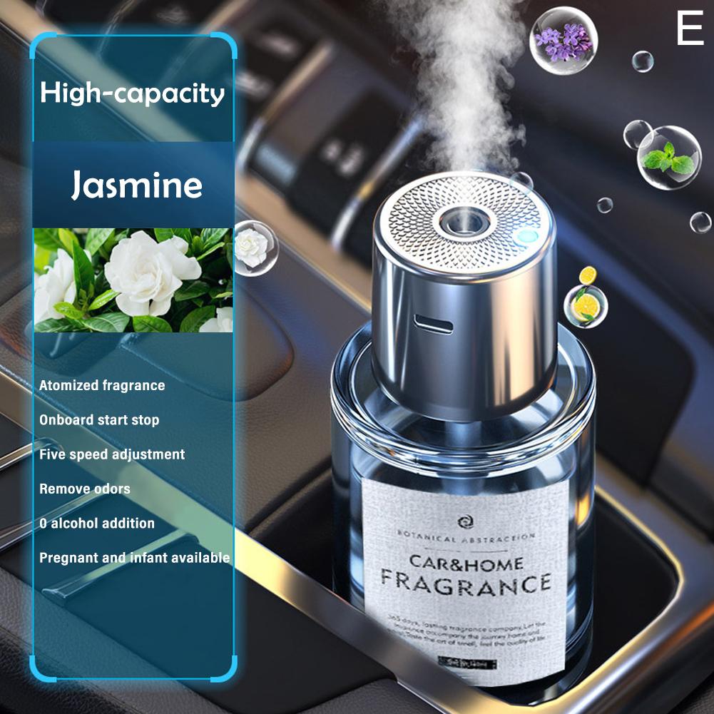 Ambientador eléctrico para coche, difusor de Aroma, niebla de fragancia, humidificador de aire, aromaterapia, accesorios para coche: Gris