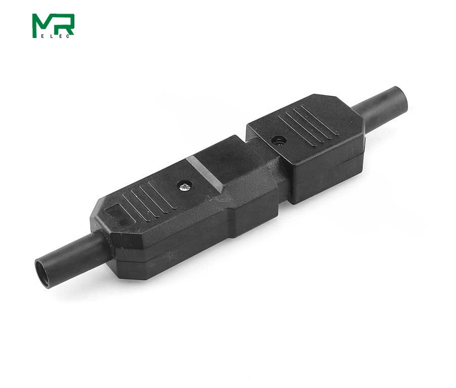 Conector de enchufe de Cable recto IEC 10A 250V, conector de alimentación recargable C13 C14, toma de CA de 3 pines