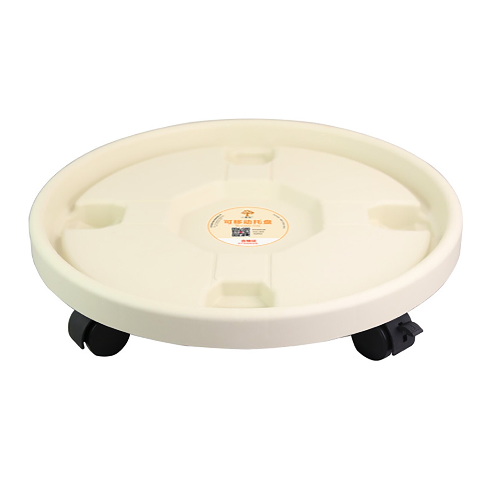 Support de Pot de fleur à roues universelles, support Mobile, plateau Mobile épais, Vase rond amovible avec rouleaux, support pour plantes: White 400