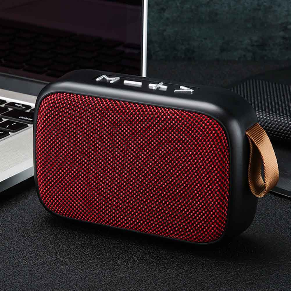 Laptop Lautsprecher Tablet Smartphone FM Drahtlose Aufladbare Mini Portable Hause Bluetooth Lautsprecher TF Karte Stereo Sound Surround: Rot