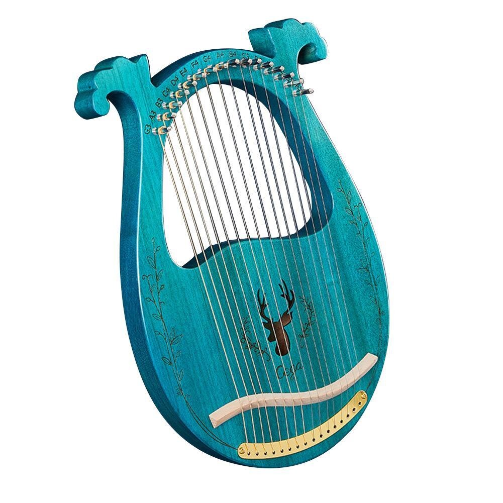 Lier Piano 19 Snaren Houten Mahonie Lier Harp Muzikale 16-String Tuning Met Reserve Snaren En Wrench Instrument X7I1: C