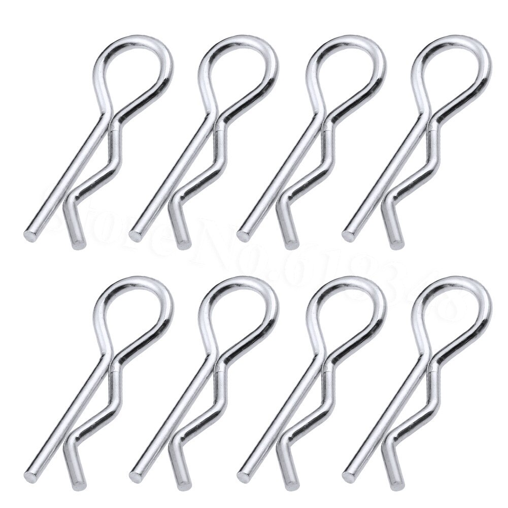 50pcs Large RC Body 1/8 Clips Pins Metal For Truck Buggy 1:8 Shell Spare Parts Fit 1/5 Baja