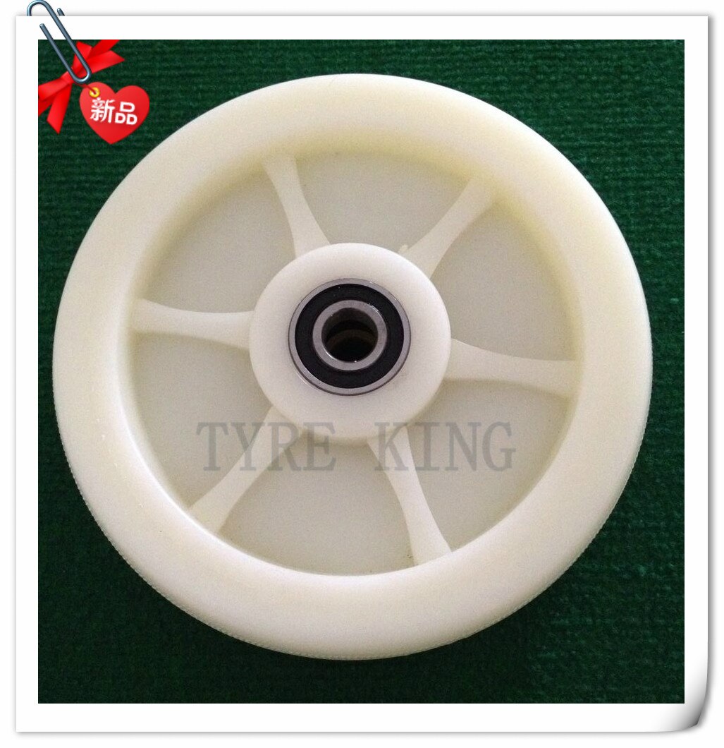 8 Inch Nylon Wheel 8" Single Wheel with Casing 200mm Flat Car Wheel Trolley Wheel