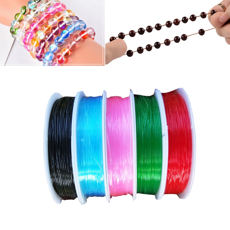 Filo Trasparente Filo Elastico Trasparente Per Braccialetti - 6 Rotoli Aghi, Ideale Per Perline E Fai Da Te Fai Da Te Gioielli - Foto 4