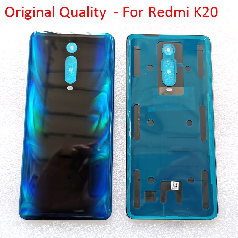 Back Glass Cover For Xiaomi Mi 9T MI9T pro Back Battery Housing Door Replacement Case For Redmi K20 Pro Rear Back Cover: K20  Blue Original