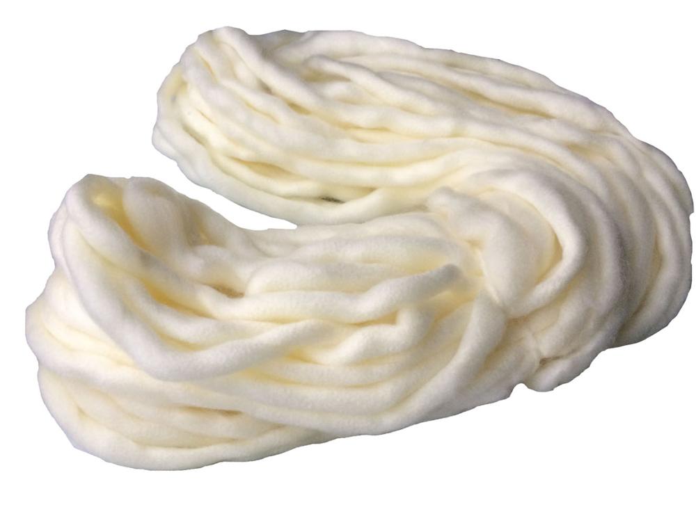 Håndstrikket Tæppe Garn - Super Tykt Chunky Garn - 250g pr. Parti: Fløde