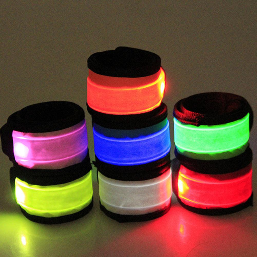 Running Luminous Bracelet LED Glow Light Up Wristbands Flashing Arm Wrist Band Safety Gear Lights For Outdoor Sports