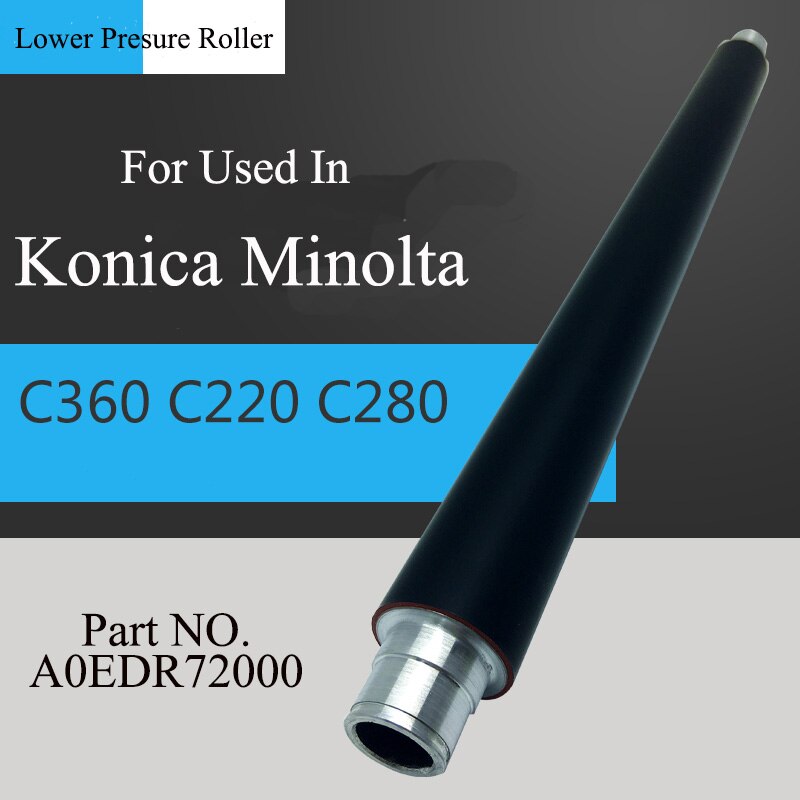 1PC A0EDR72000 Compatible Lower Fuser Pressure Roller For Konica Minolta bizhub BH C220 C280 C360 BHC220 BHC280 BHC360