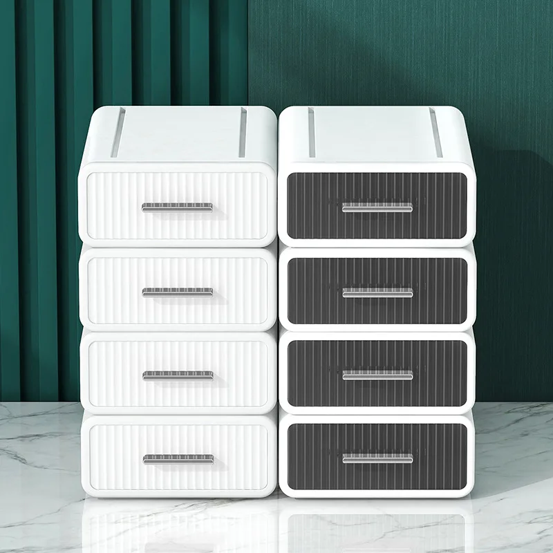 Desktop Organizer Drawer Style Storage Box Office Cosmetic Arrangement Student Desk Stationery Luxury Plastic Box