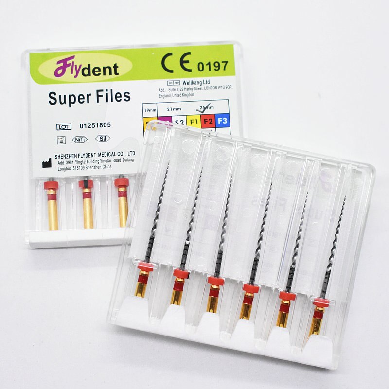 Dental Super Bestanden Endo Rotary Files Endodontische Niti Bestanden 21Mm 25Mm Nikkel Titainium Instrument SX-F3 Tandheelkunde: 25mm F2