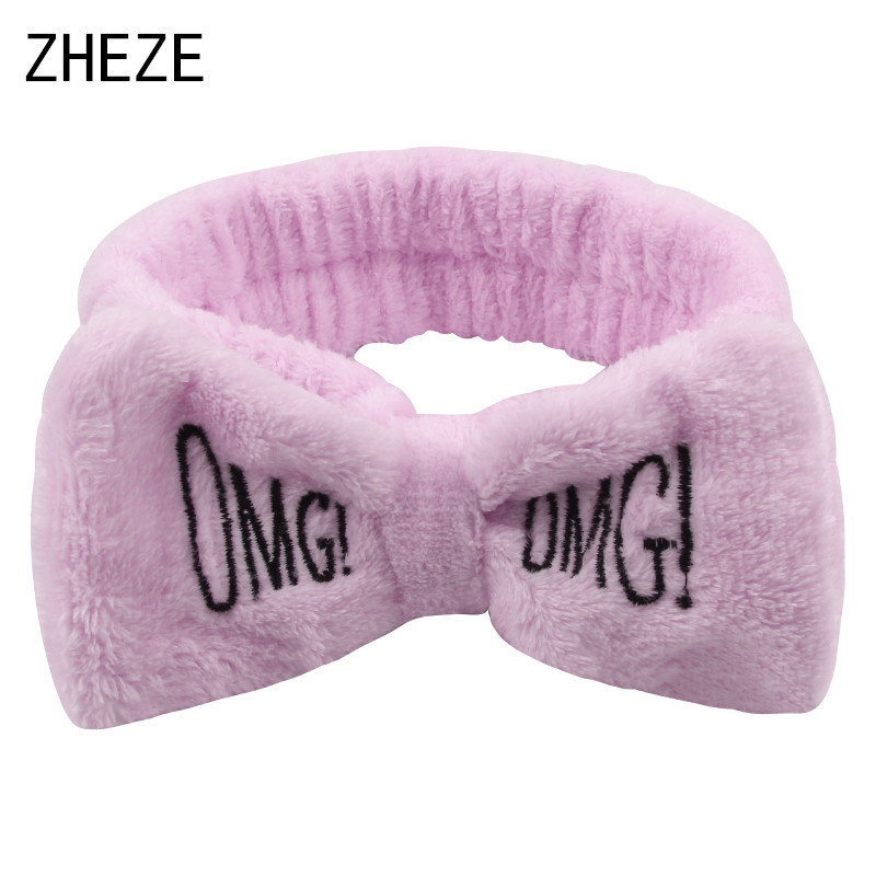 Diadema para lavar la cara con cuerno de unicornio para mujer, diadema de lana Coral blando para maquillaje, Spa, accesorios para el cabello DIY para niña 2023