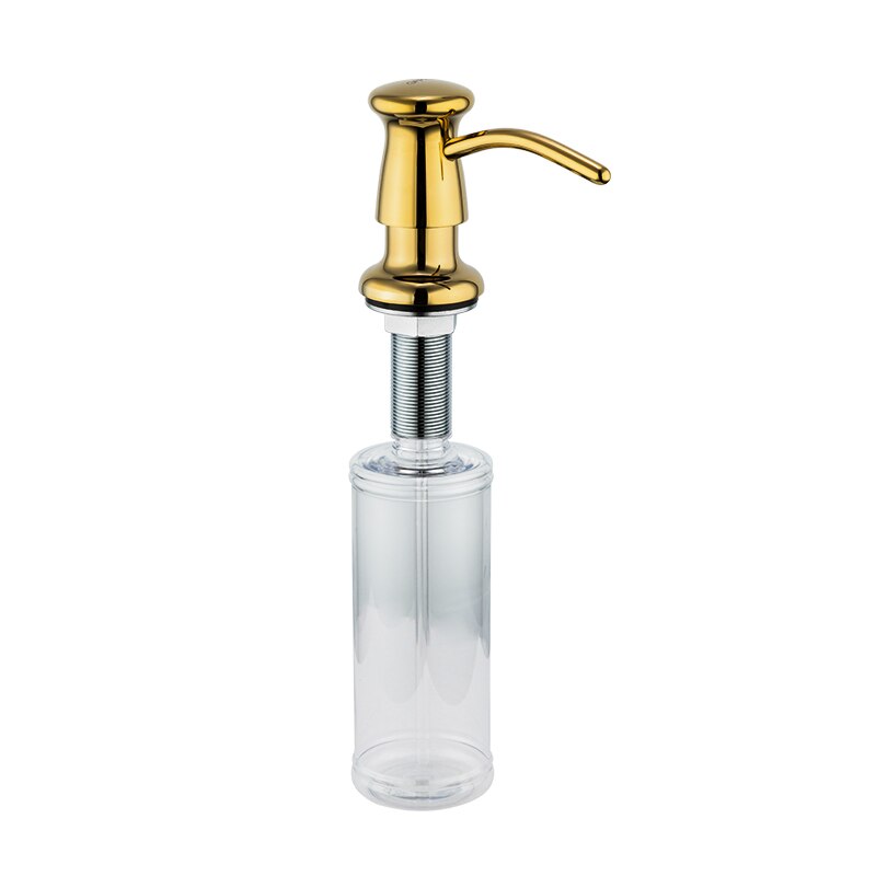 Liquid Soap Dispenser Brass Deck Mounted Kitchen Soap Dispensers Round Counter top Dispenser: G403-6