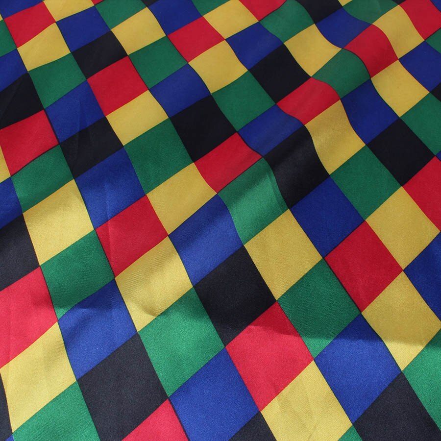 Clown Costume making Satin Fabric Stage Clothes 148cm By Meter Dots Stripes: Rhombus