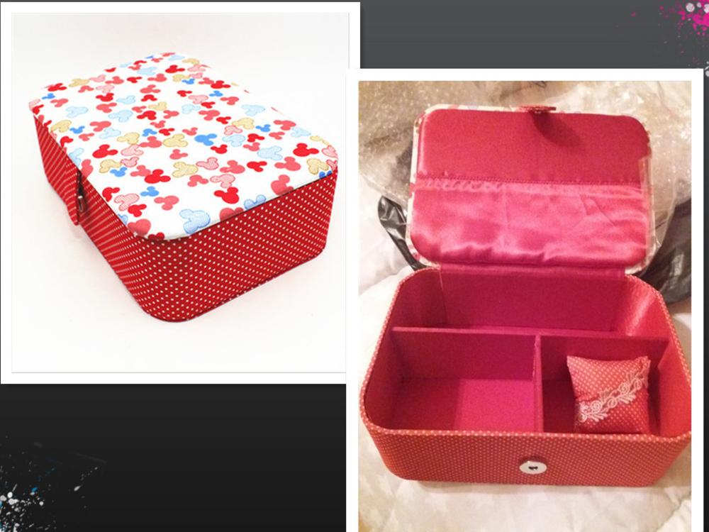 Accessori per la casa di Nozze FAI Da TE Tessuto Scatola Da Cucito Da Sposa dote di Stoffa per Cucire kit 33 Cuciture fa Nastro forbice Fili per il Regalo: 4B-empty scatola