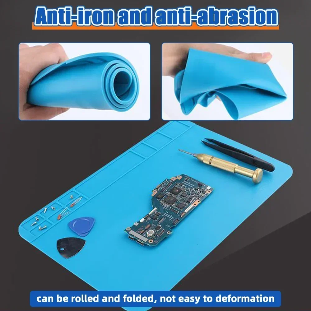 Heat Insulation Working Mat Heat-resistant Soldering Station Repair Insulation Insulator Pad Maintenance Platform Soldering Mat