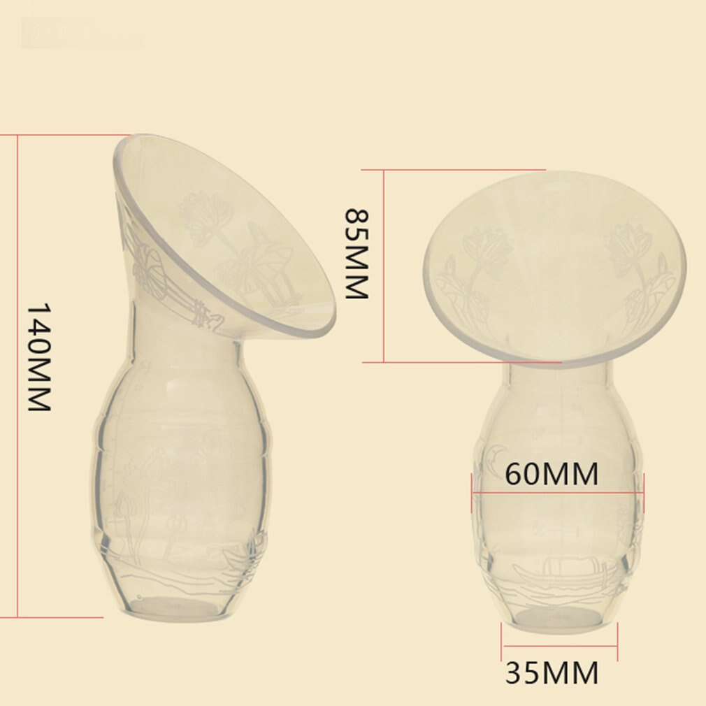 Full Silicone Breast Pump Manual Breast Pump Partner Milking Anti-overflow Milk Collector Automatically Collect Breast Milk