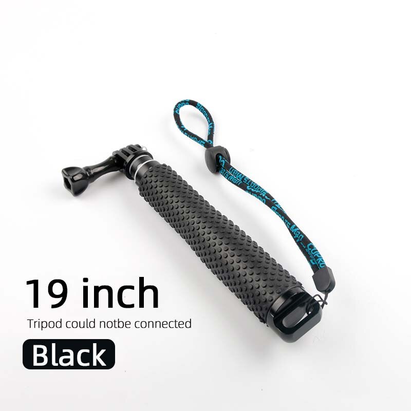 Portable Selfie Stick for GoPro Hero 7 6 5 4 Action Camera Extend Monopod for Xiaomi Yi 4K Sjcam Sj4000 Eken H9 Camera Accessory: 19inch Black