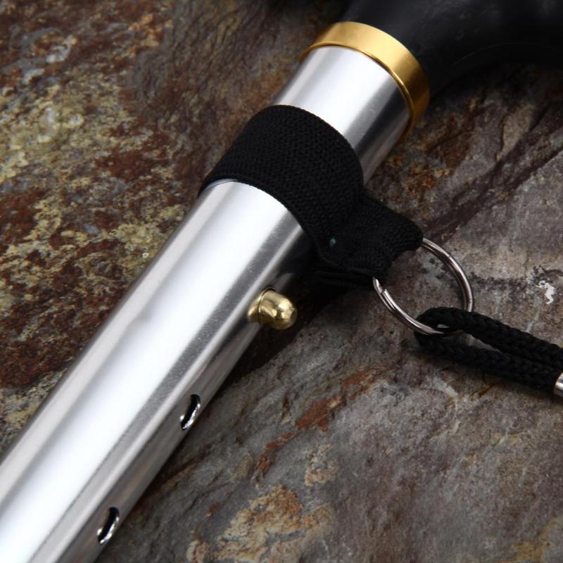 Adjustable Foldable Walking Trekking Hiking Stick Cane Crutch Alpenstock