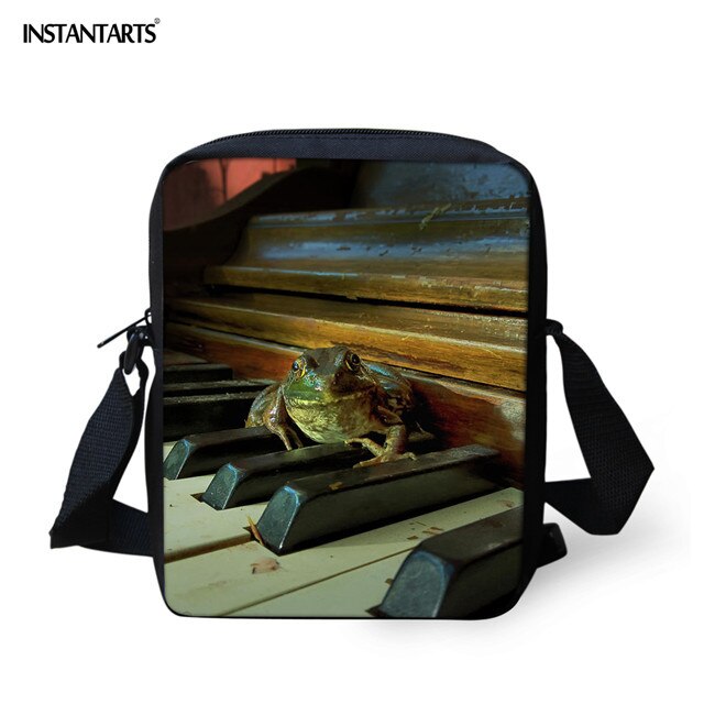 INSTANTARTS najnowsza muzyka kolorowa klawiatura pianina drukuj Mini Messenger torby studenci moda szkoła Bookbags Casual Crossbody Bag: HMC1364E
