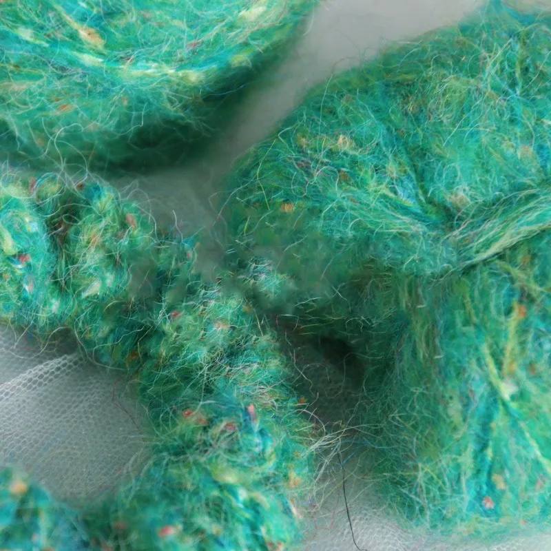 Hilo de mezcla de Mohair para tejer a mano, hilo de lana de Gypsophila mezclado, costura DIY, bufanda, suéter, sombrero, hilo de ganchillo, 50g por rollo