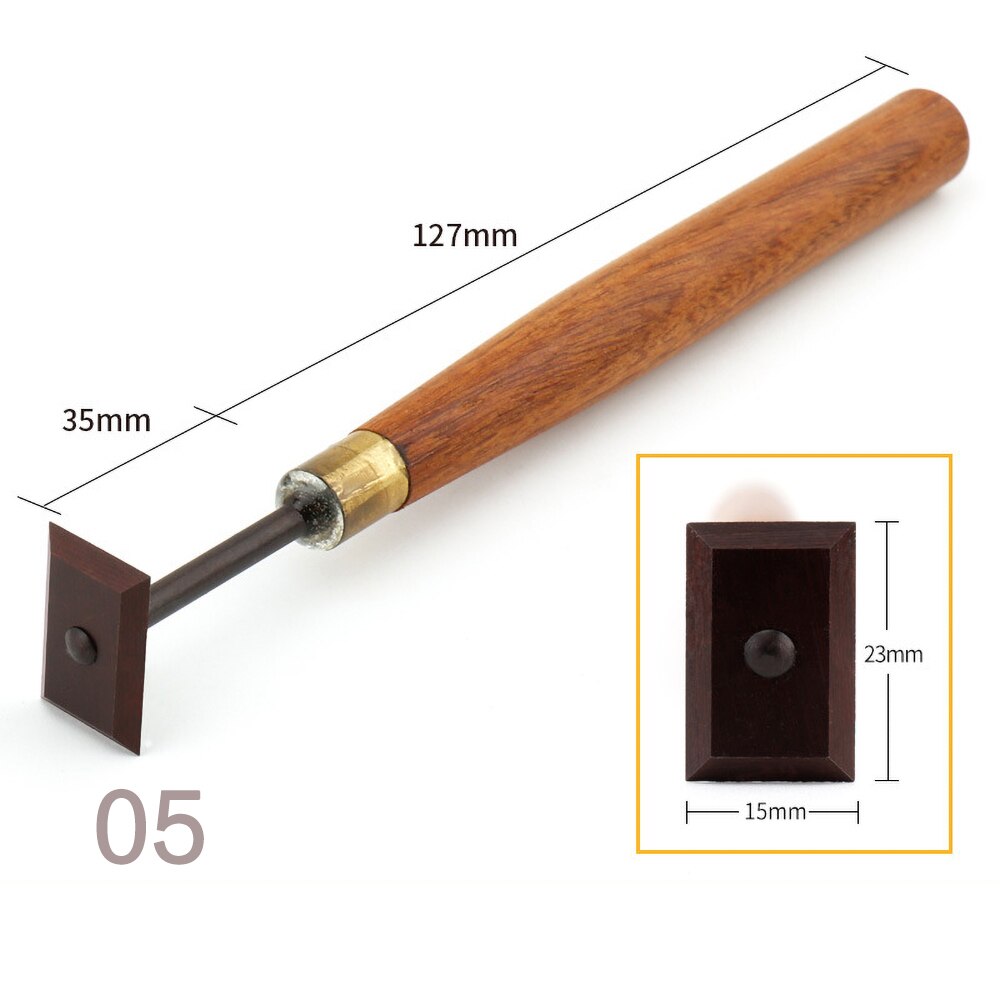 Herramientas de cerámica de caoba de , cuchillo de acero de tungsteno, escultura de arcilla con mango de madera, herramienta práctica de recorte, arte DIY: 05