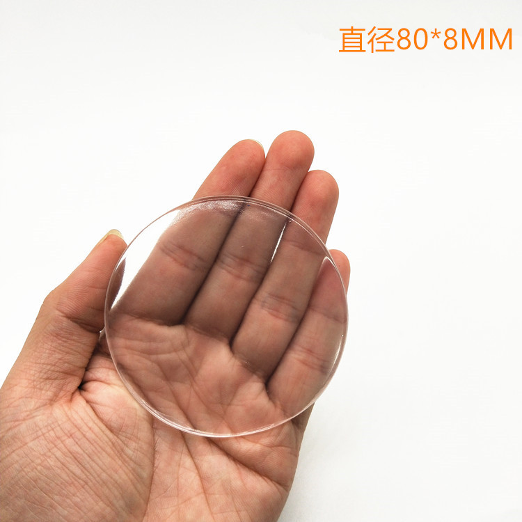 6/1pc Self Adhesive door stopper sticker invisible round Silicone Pad Door Handle Bumper Wall Shield Cushion Furniture Protector: L / Pink