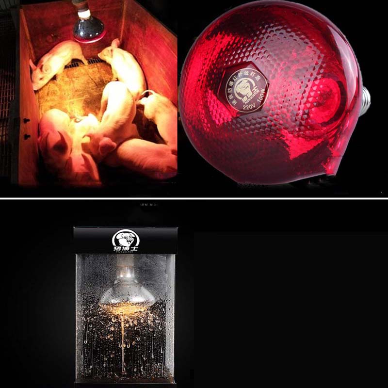 100W/150W/175W/200W/250W/275W Heat Lamp Smart Infrared LED Light Pet Brooder Hatch Chicken Piggy Dog Cat Bulb