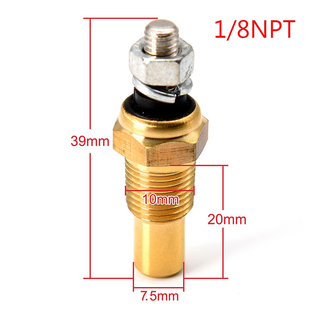 Water Temperature Sensor 1/8 NPT Water Temp Sensor for Marine Boat