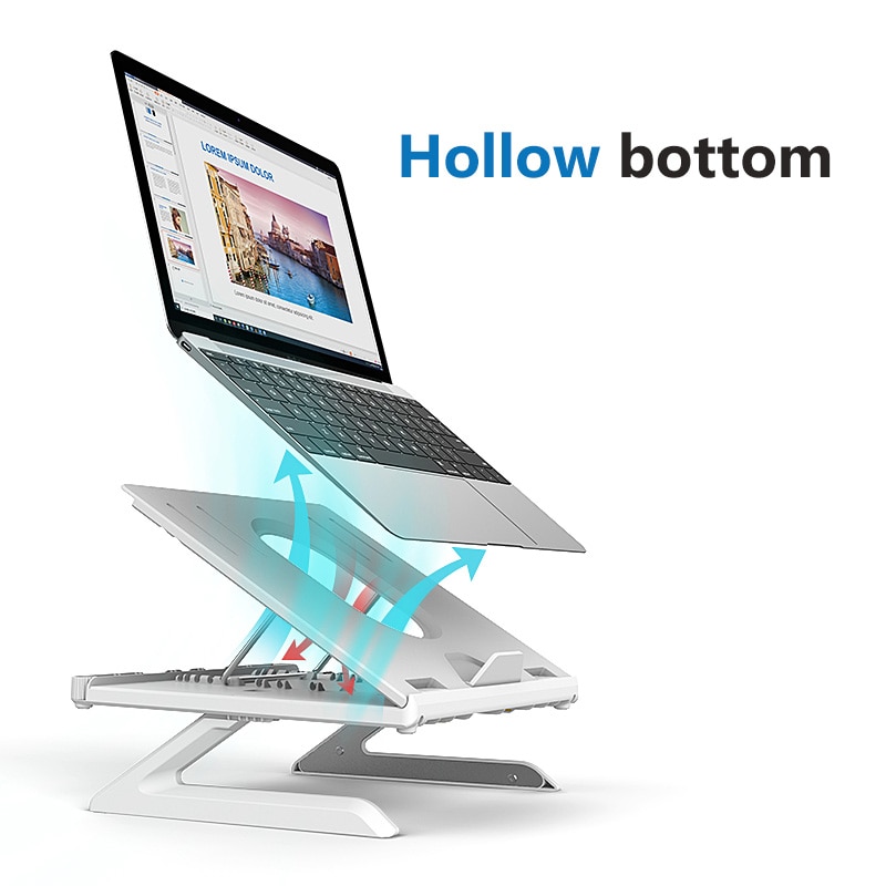 Laptopständer für macbook pro air 15 13 notebook-unterstützung pc tragbarer computer tablet-ständer telefonhalterung laptophalter für xiaomi