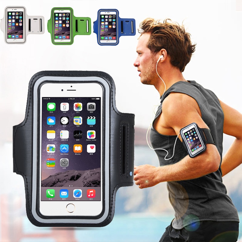 4-5.5inch Outdoor Sports Phone Holder Armband Case for Samsung Gym Running Phone Bag Arm Band Case for iPhone 7/8 Huawei