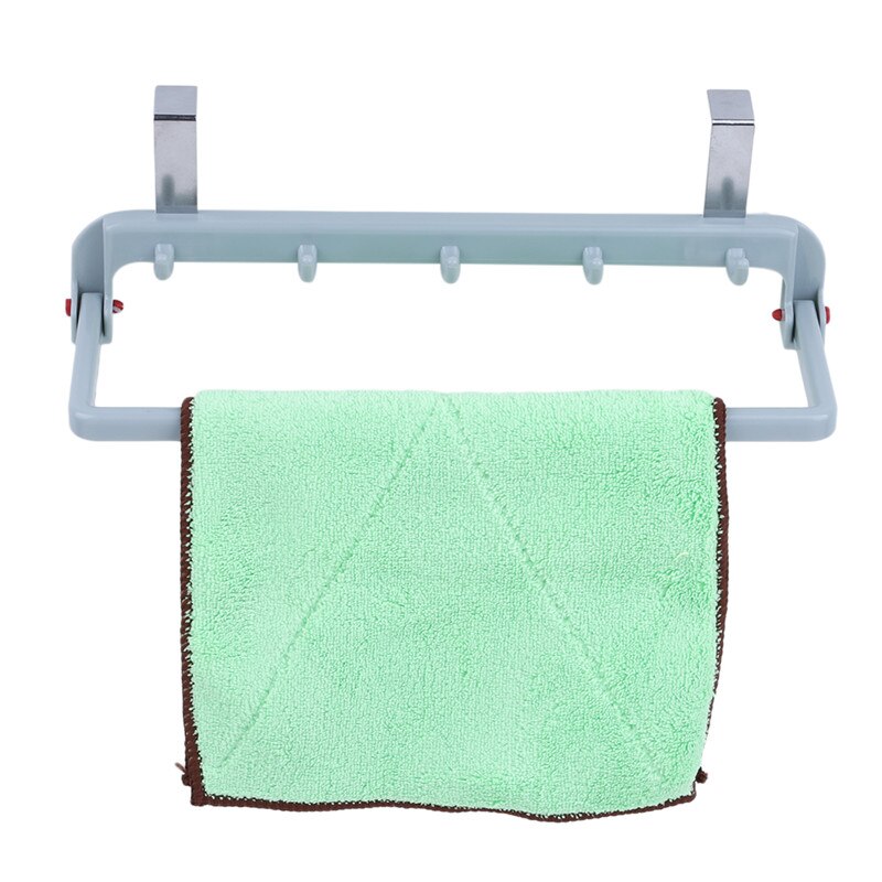 Automatisk foldbar diverse organisatorhylde med krogstativ skabsdørbøjle til køkken skab håndklædehænger opbevaring