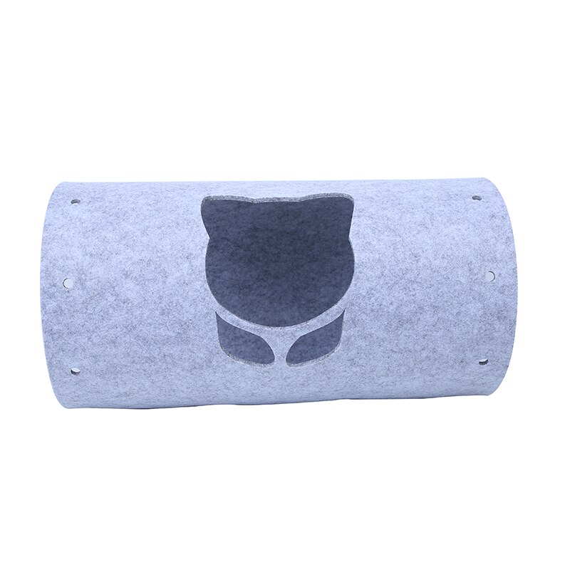 Túnel para gatos, juguetes creativos DIY, tela de fieltro, túnel para gato, campana, ratón, pluma, juguete para mascotas, estera de fieltro, túnel para gato, juguete para jugar