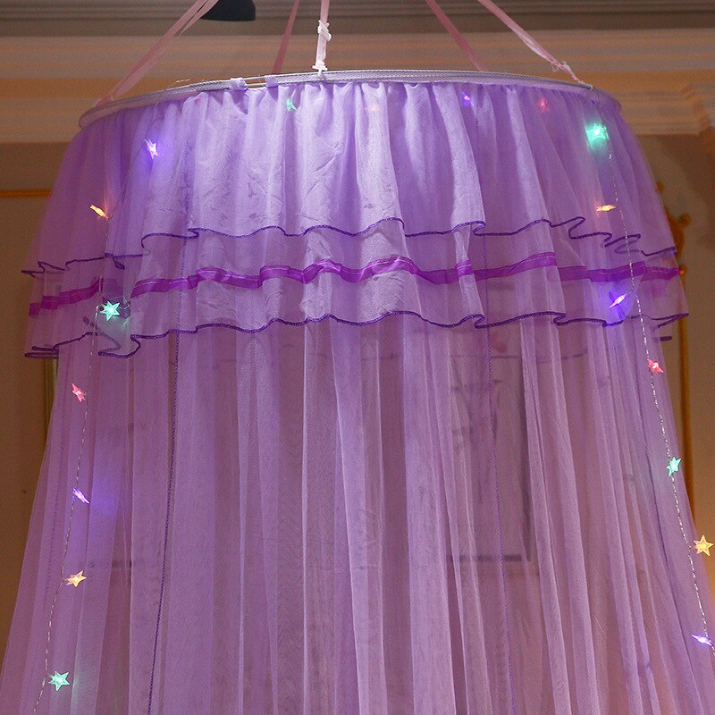 Summer Hung Dome Mosquito Net For Double Bed Polyester Mesh Fabric Bed Curtain Home bedroom Baby Adults Hanging Decor
