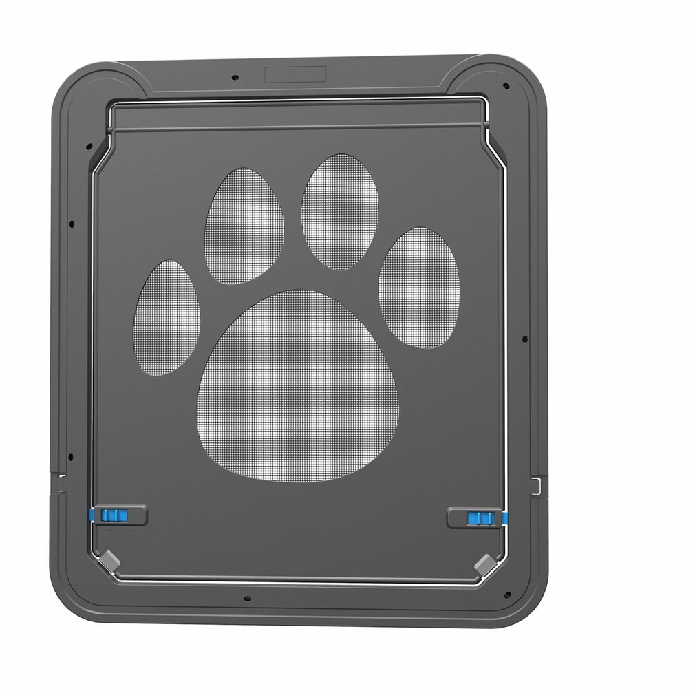 Pet Door Security Lockable Magnetic Screen Outdoor Dog Cat Window Door Stylish Beautiful Garden Easy To Install: Default Title