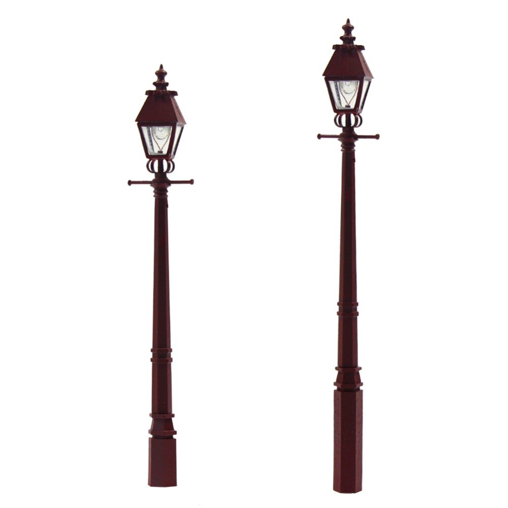 3 pieces Model Railway Antique Lamps Street Lights HO Scale LQS02 high quatity Fairy Garden Accessories
