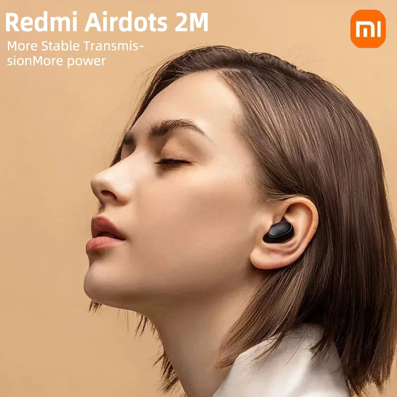Novo xiaomi redmi airdots 2 sem fio bluetooth fone de ouvido com microfone fones airdots 2 fone bluetooth fones sem fio
