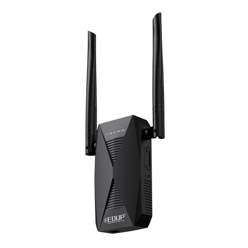 Edup 1200m wlan-repeater dualband 2.4g & 5 ghz wlan-extender wireless 802.11ac router signalverstärker für heim-wlan-anschluss
