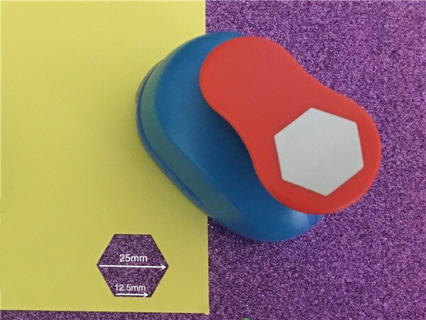 25mm/33mm/50mm70mm Hexagon Shaped craft punch Scrapbooking School DIY Paper Cutter EVA foam Geometry Hole Puncher: 1pc L-12.5x25mm