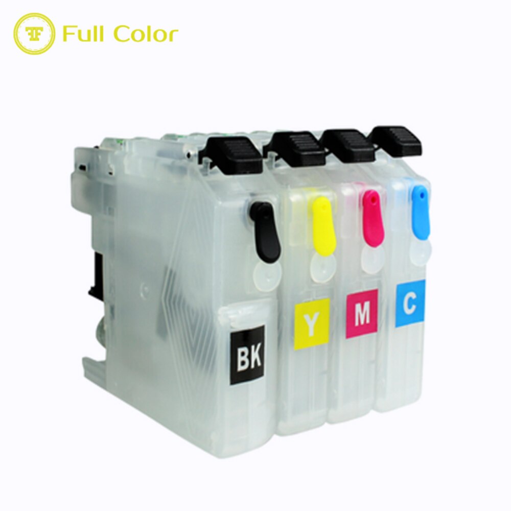 A todo color recargable cartucho vacío con rearme automático chip LC-563 lc563 hermano MFC-J2310 MFC-J2510 MFC-J3520 MFC-J3720