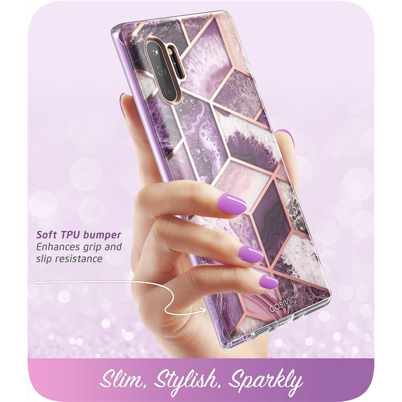 For Samsung Galaxy Note 10 Plus Case ) i-Blason Cosmo Full-Body Glitter Marble Cover Case WITHOUT Built-in Screen Protector