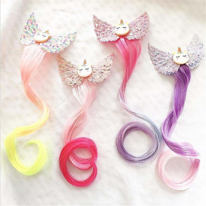 Lindo horquilla bebé niña niño giro pinza de pelo de Barrette de Clip para cabello de dibujos accesorios peluca infantil cuerda pelo desgaste de la cabeza