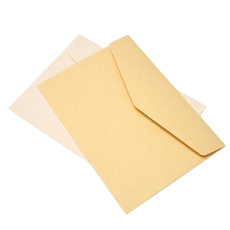 20Pcs Retro Uitnodiging Brief Uitnodiging Envelop Dikker Papier Geen. 7 Envelop Geschikt Voor Verjaardagen, Bruiloften, Etc.